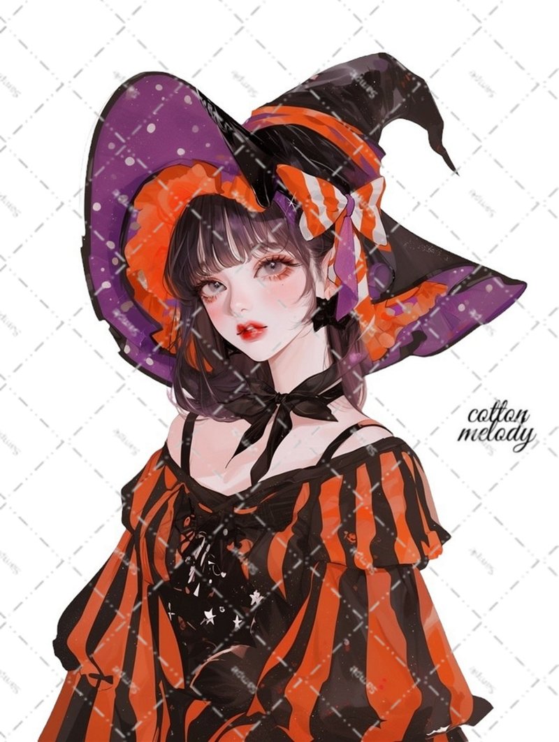 original sticker no.7034 人物ステッカー オリジナルステッカー 人物ステッカー 女の子ステッカー オリジナル人物ステッカー - 貼紙 - 紙 