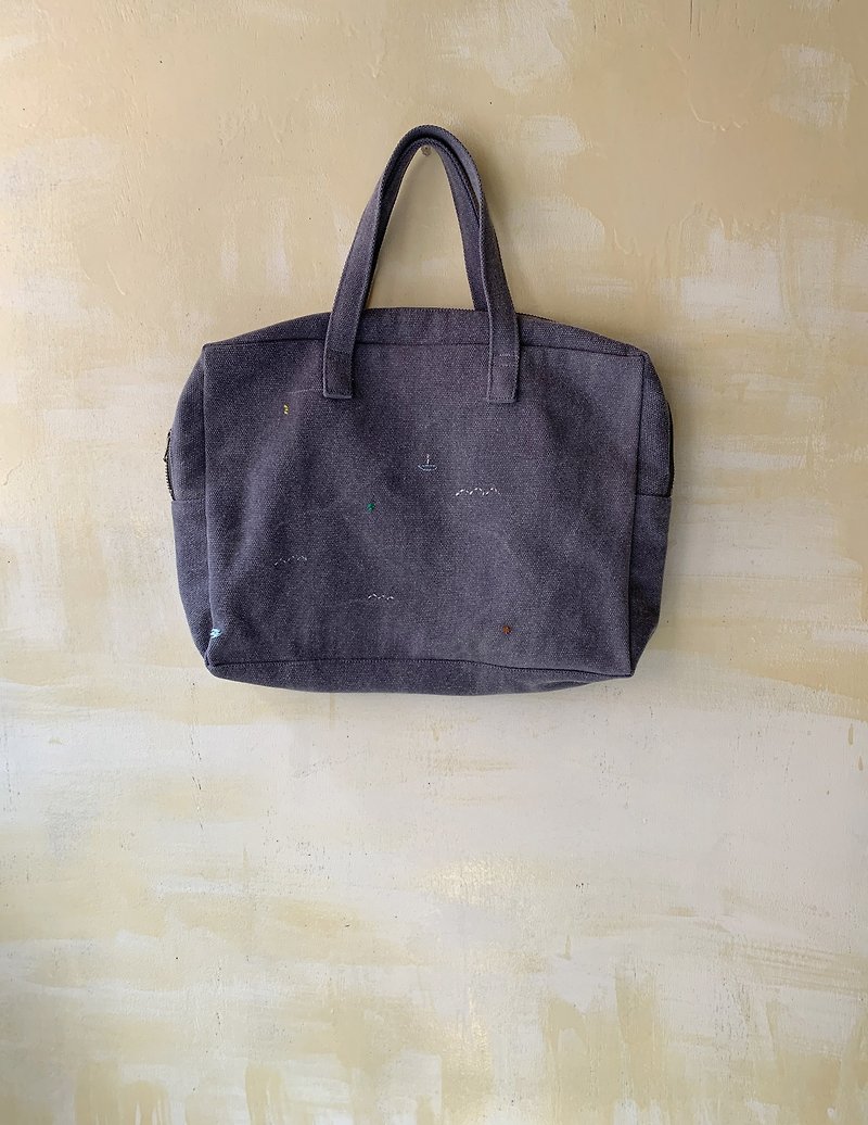 Canvas Bag--The Sound of Silence - Handbags & Totes - Cotton & Hemp 