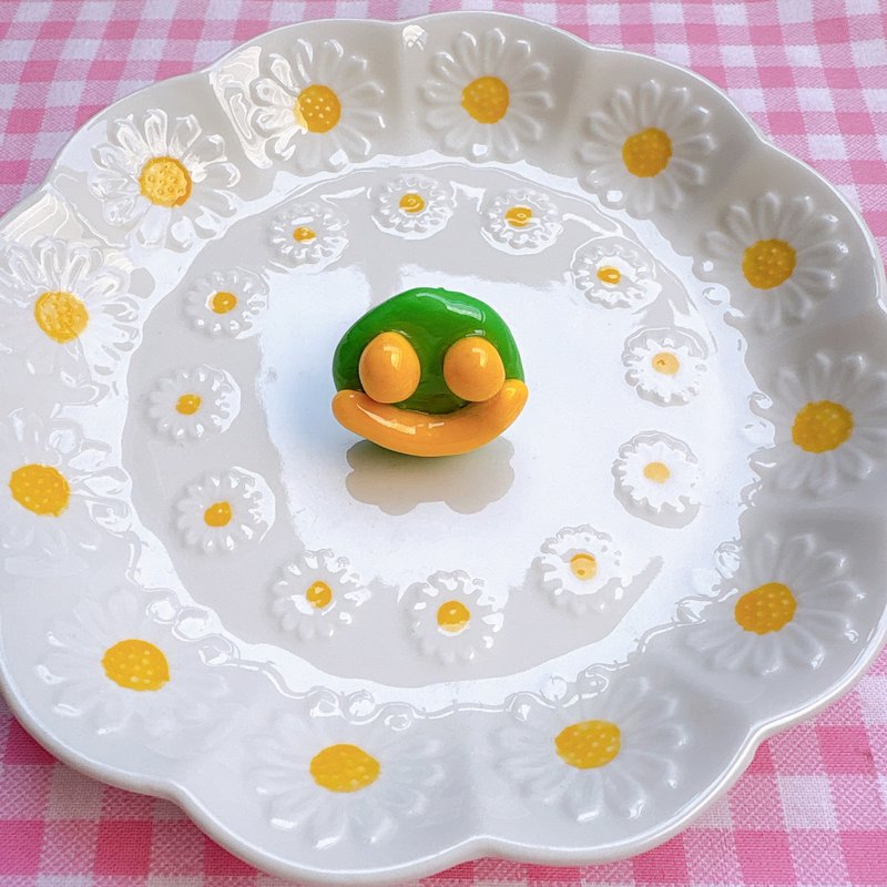 カラフルにこちゃんリング - 戒指 - 黏土 