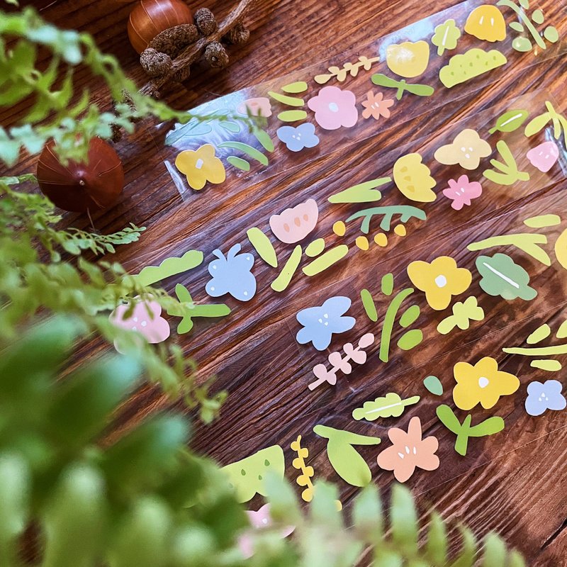 【春天花園】亮面PET膠帶 by Wendy - 紙膠帶/和紙/PET - 塑膠 黃色