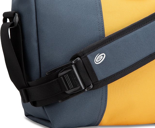 Timbuk2 messenger bag Yellow grey nylon shoulder Crossbody *Used and shows  wear