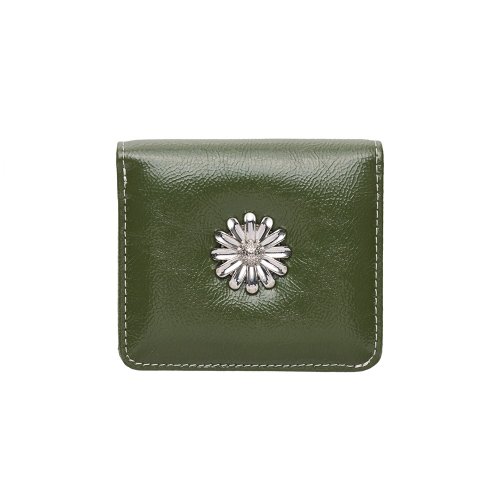Daisy Photo Slot Half Wallet Bill Card Wallet khaki - Shop