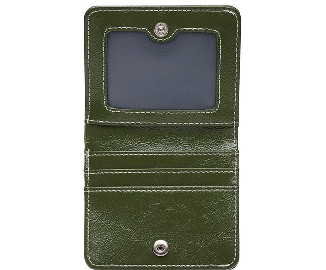 ★lemasque★ Daisy Photo Slot Wallet Bill Card Wallet Khaki Daisy Photo Slot Half Wallet Bill Card Wallet khaki - Shop