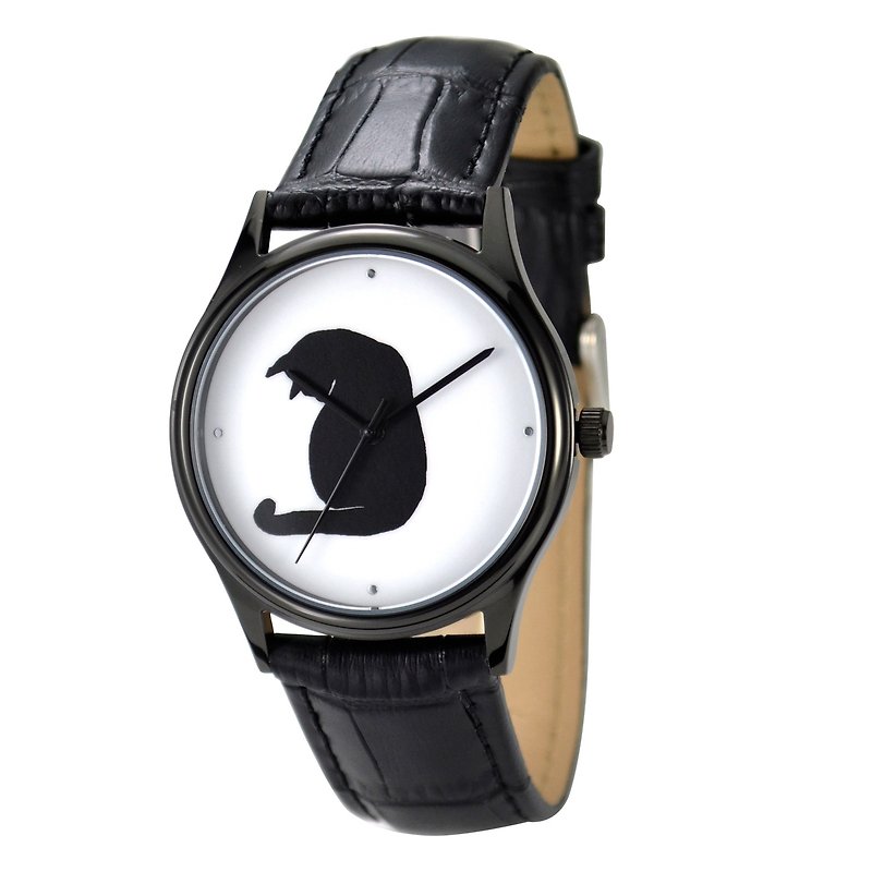 Black Cat Watch Unisex Free Shipping Worldwide - นาฬิกาผู้หญิง - โลหะ สีดำ