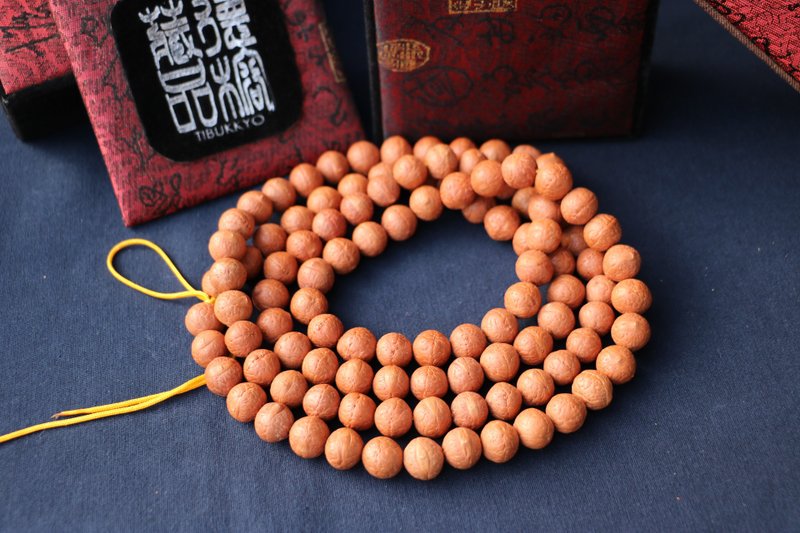 精品尼泊爾正統鳳眼菩提 14mm 108顆 念珠佛珠菩提子串珠風水飾品 - 手鍊/手環 - 植物．花 