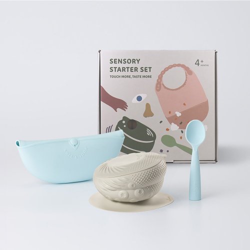 Miniware 天然寶貝兒童餐具 鉑金五感碗啟蒙禮盒(五感開發/FDA認證/專利設計)