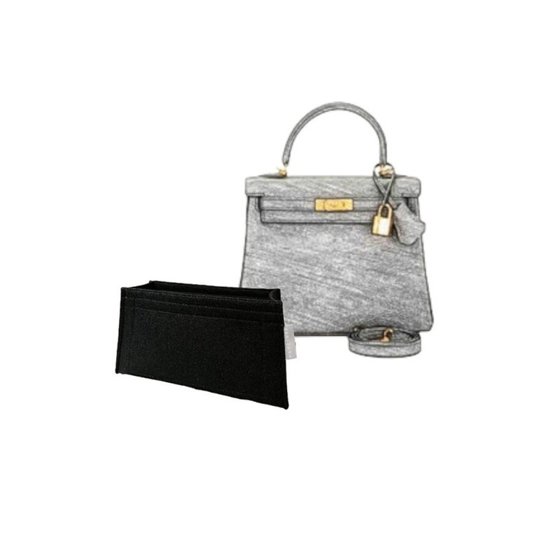 【香港製造|韓國絨布】手製內袋 Hermes-Kelly 25cm Retourne - 化妝包/收納袋 - 其他材質 多色