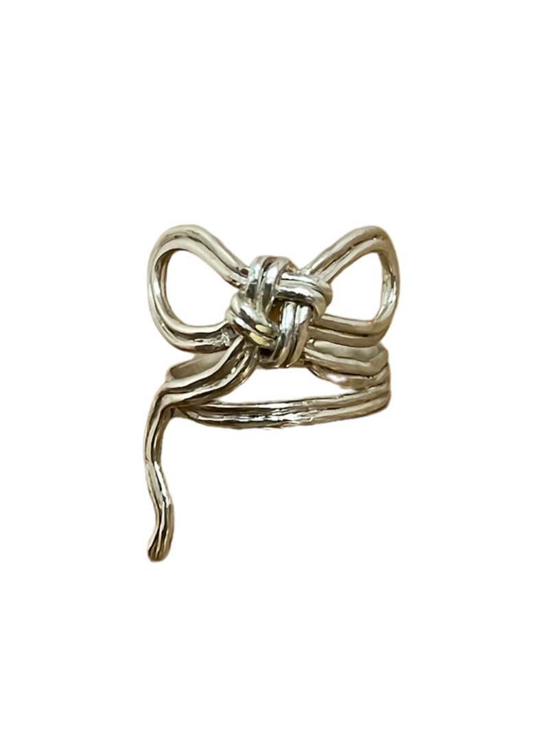 Red Thread of Fate Ring - 戒指 - 銀 銀色