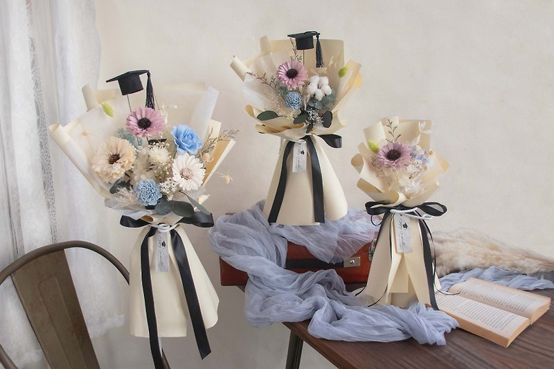 2024 hot-selling graduation bouquets, small fresh graduation bouquets, diffused bouquets, three sizes in total - Dried Flowers & Bouquets - Plants & Flowers 