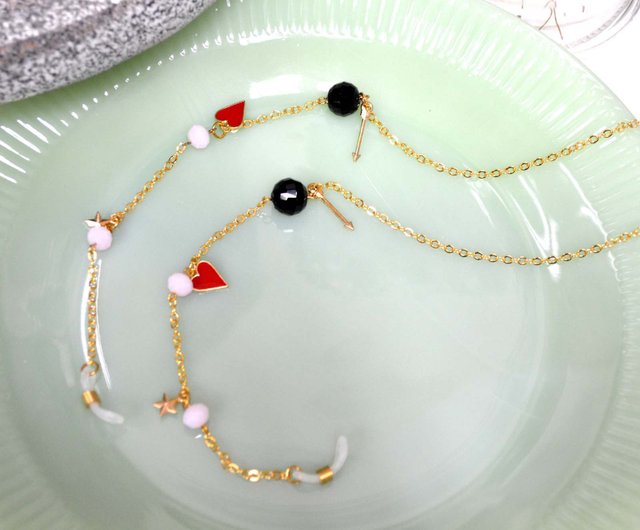 廃盤 ヴィヴィアンウエストウッドメガネチェーン 金色 ビーズデザイン