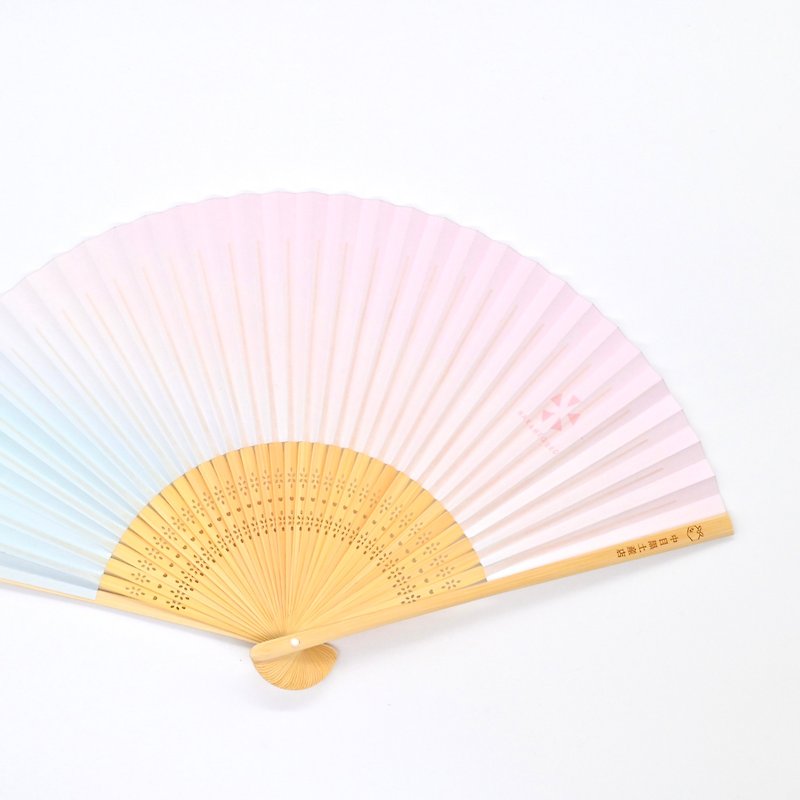 Folding fan / pink & blue - Other - Wood Pink
