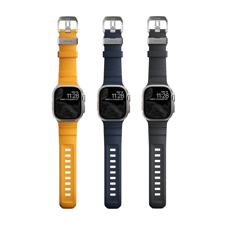 [NOMAD USA] Tough FKM rubber strap for Apple Watch 49/46/45/44/42 - สายนาฬิกา - ยาง หลากหลายสี