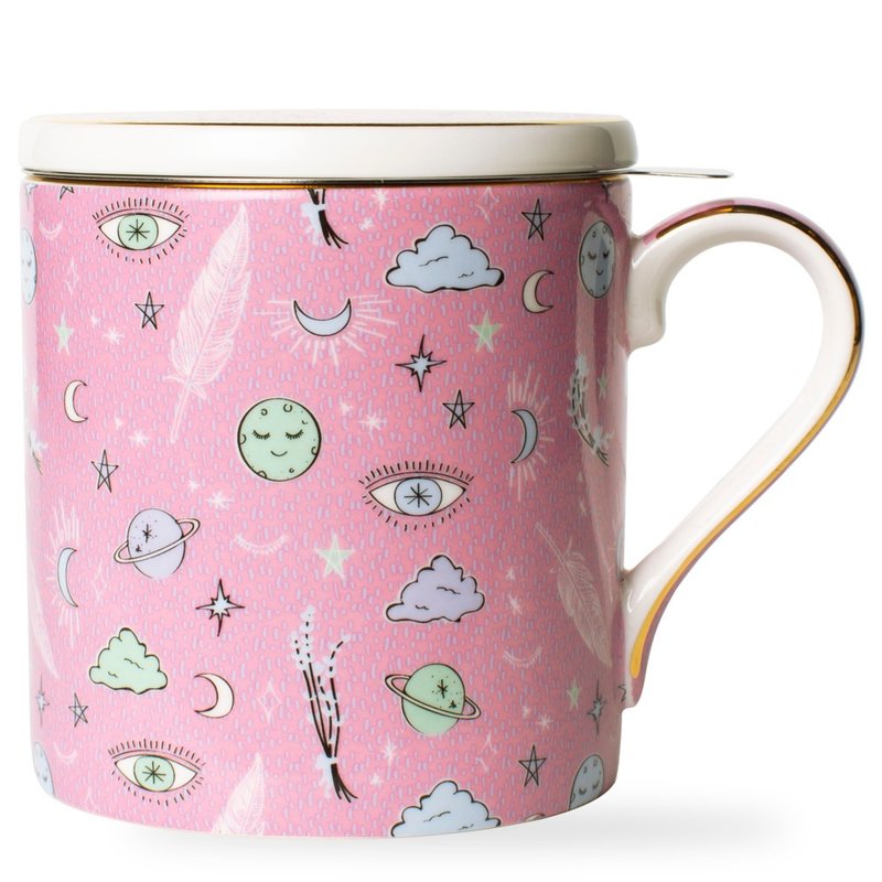 【T2 tea】Bone China Mug_Sleep Tea - แก้วมัค/แก้วกาแฟ - เครื่องลายคราม สึชมพู