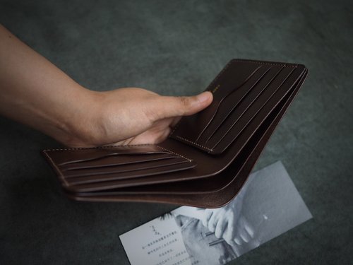 皮俠客PXK手工皮具 純手工牛皮多卡位錢包短夾皮夾 顏色款式可客製化 訂製刻字禮物