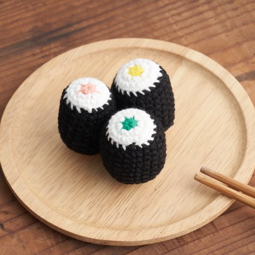 POMPOM & stuff pom pom sushi 針織壽司【細卷一入】