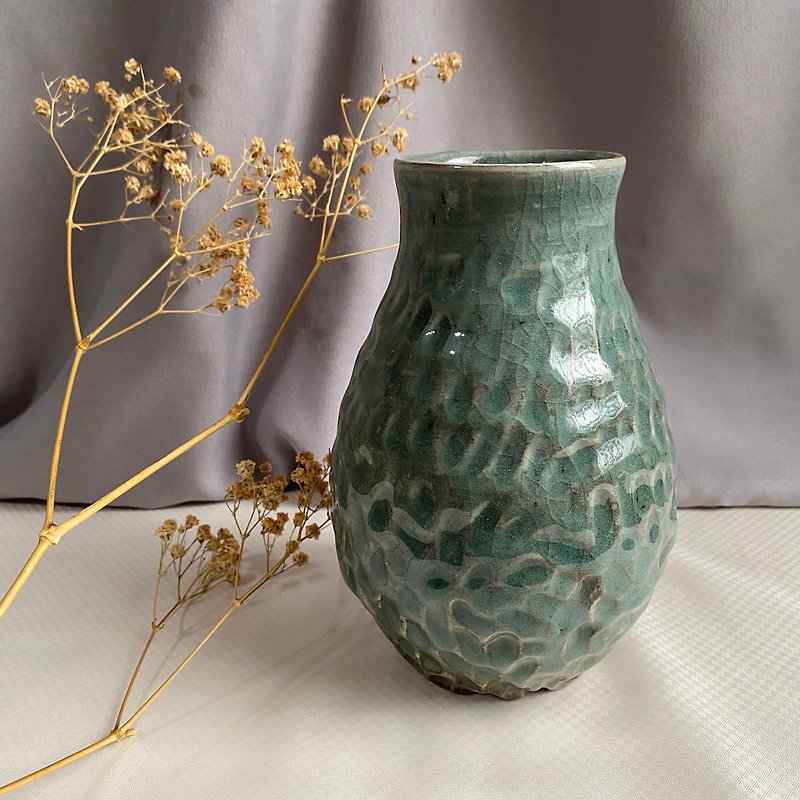 Ceramic Celadon vase - Pottery & Ceramics - Pottery Blue