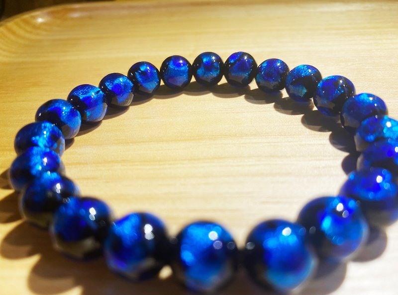 【Glass Series】Okinawa Glazed Bracelet - สร้อยข้อมือ - แก้ว สีน้ำเงิน