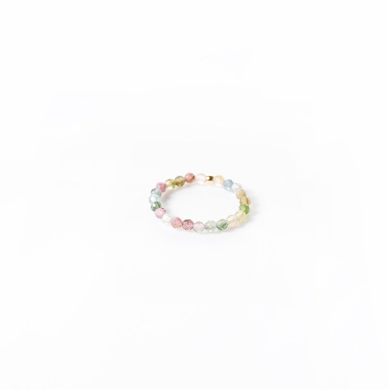 【Montagne】COLORION | Rainbow Tourmaline Ring - แหวนทั่วไป - คริสตัล 