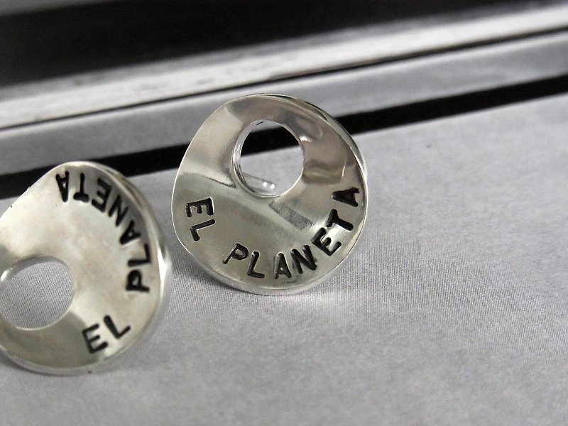 Planet earrings / silver - Earrings & Clip-ons - Sterling Silver Silver