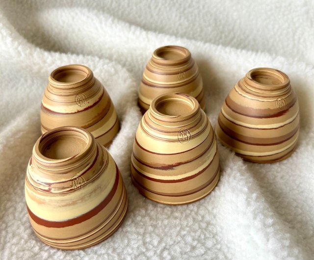 昭和の常滑焼蒔土茶器セット│石急須 茶杯 - ショップ REWENTUNG