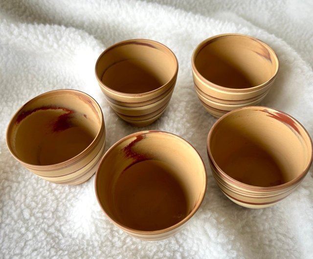 昭和の常滑焼蒔土茶器セット│石急須 茶杯 - ショップ REWENTUNG 昭和の常滑焼蒔土茶器セット│石急須 茶杯 - ショップ REWENTUNG
