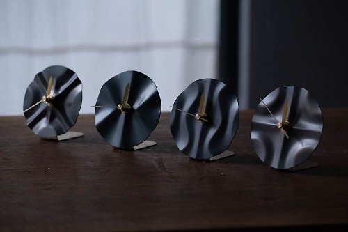 Playback Concept CYMASCOPE BRASS DESK CLOCK - BLACK 聲海銅染時計 - 黑