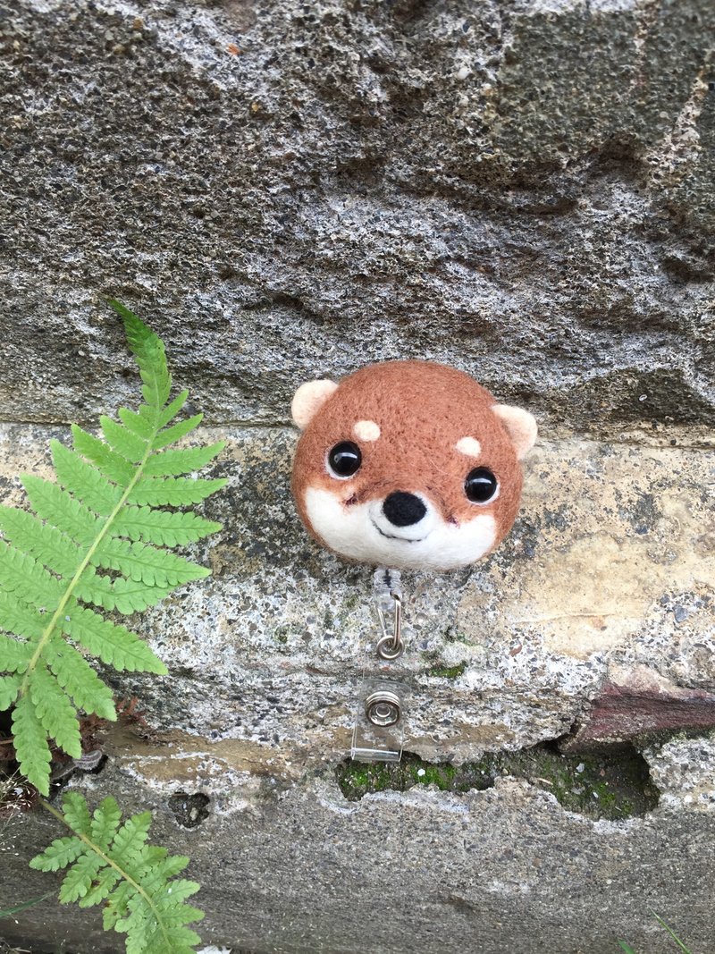 水獺君 證件夾 胸針 羊樂多羊毛氈樂園 - 證件套/識別證套 - 羊毛 