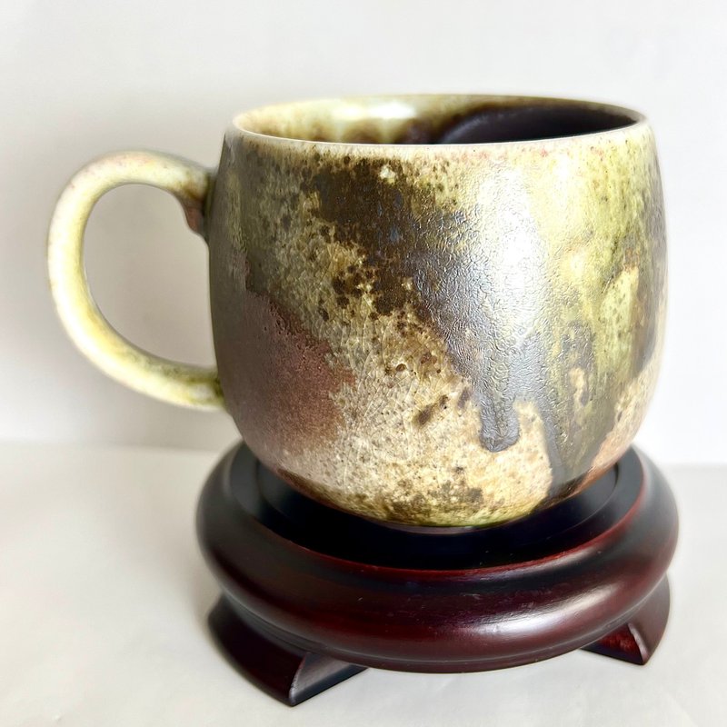 Colorful Wood Fired 6 Days Series Coffee Cup Green 29 This style is not available for selection - Mugs - Pottery 