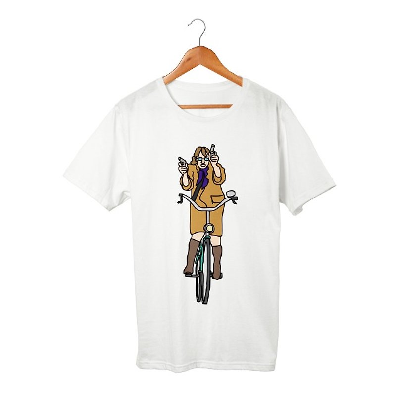 Amanda T-shirt - 帽T/大學T - 棉．麻 白色