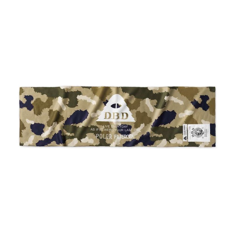 POLeR X Filter017 D.B.D Logo Towel 聯名視覺毛巾 - 露營用品 - 其他材質 卡其色