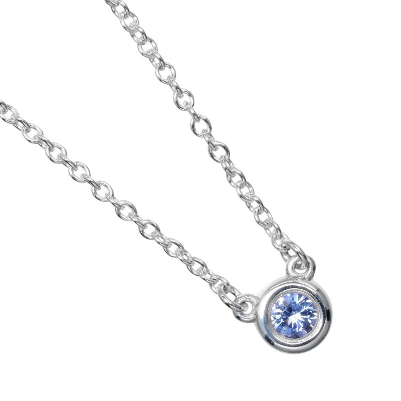 【日本直送】ティファニー TIFFANY&Co. カラーバイザヤード ブルー ネックレス シルバー925 色石 約1.65g【中古】Aランク - 項鍊 - 銀 銀色