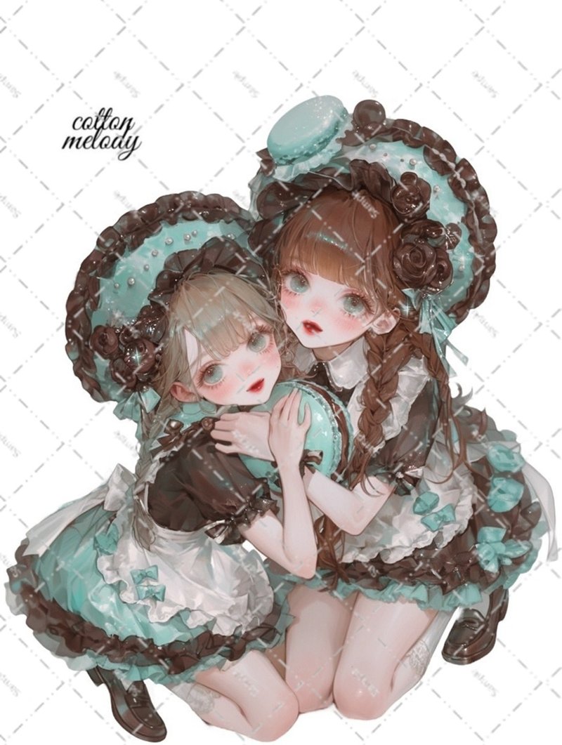 original sticker no.6641 人物ステッカー オリジナルステッカー 人物ステッカー 女の子ステッカー オリジナル人物ステッカー - 貼紙 - 紙 