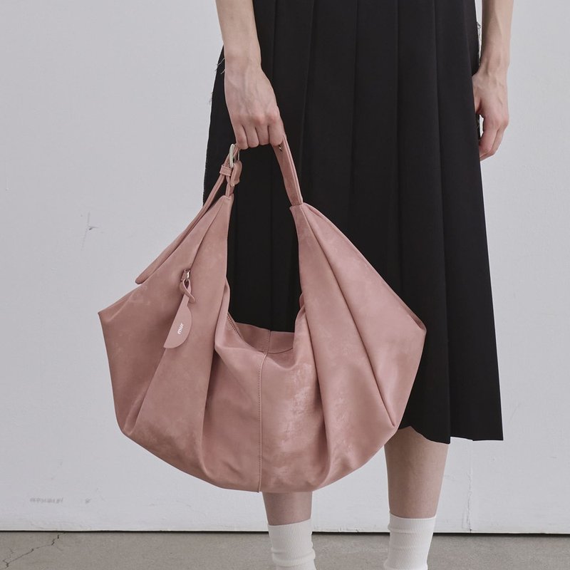 韓國製 MUR Romi hobo bag 手袋/單肩包/上肩袋/手提袋 Mauvepink - 側背包/斜背包 - 環保材質 