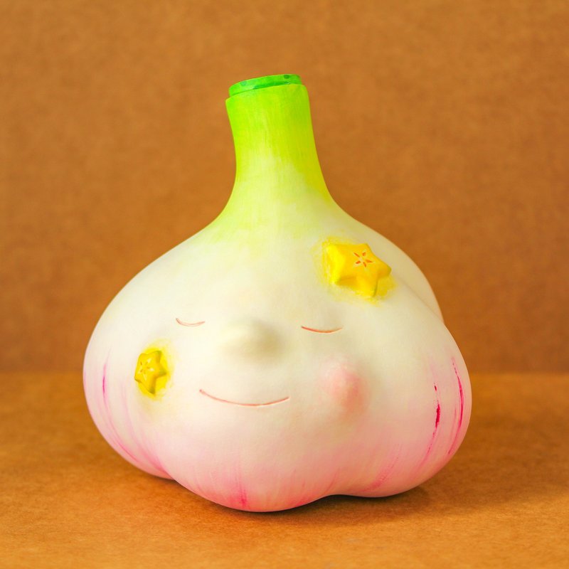 Vase, garlic head shape, made by the artist, limited sale - เซรามิก - ปูน 