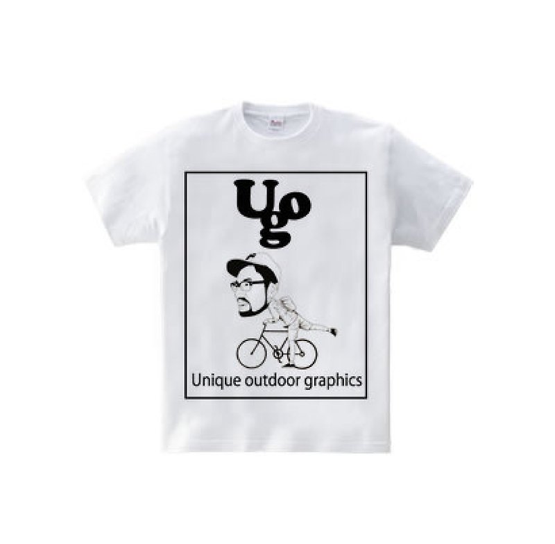 UOG classic YUJI（5.6oz Tシャツ） - 男毛衣/針織衫 - 棉．麻 白色