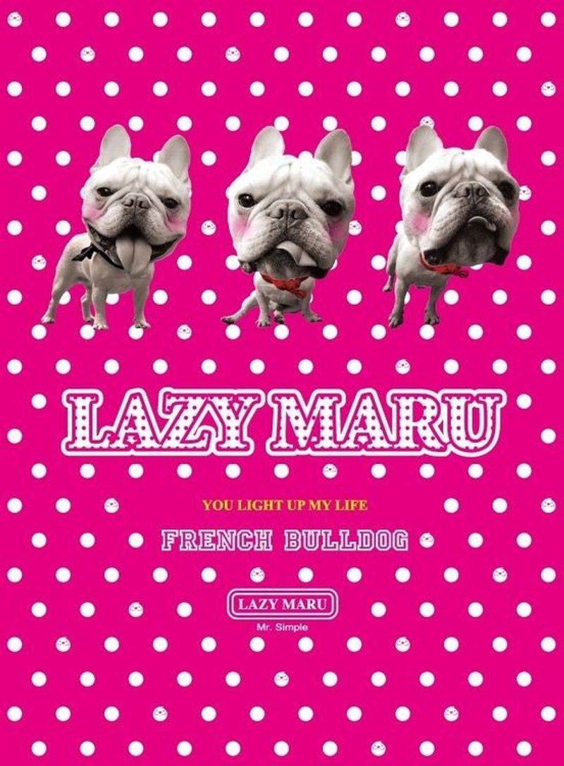 LAZYMARU-MA000914 MARU明信片 法鬥 台灣文創 - 卡片/明信片 - 紙 粉紅色