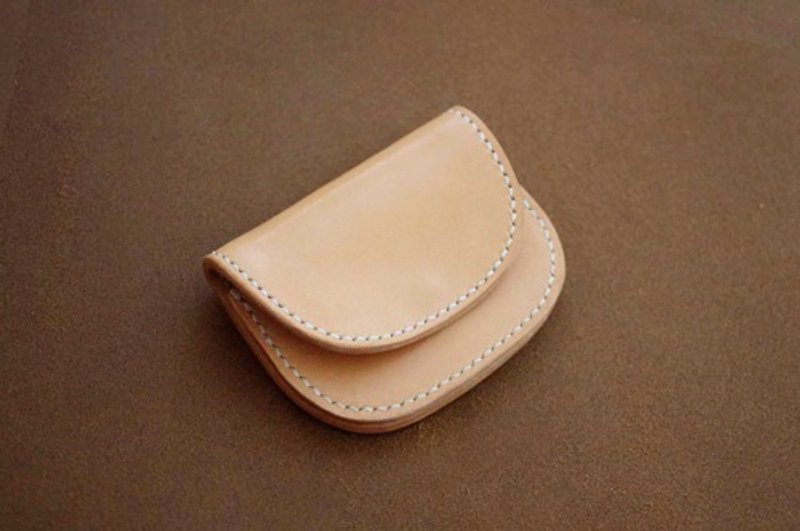 Genuine leather saddle leather palm coin case - Keychains - Genuine Leather 