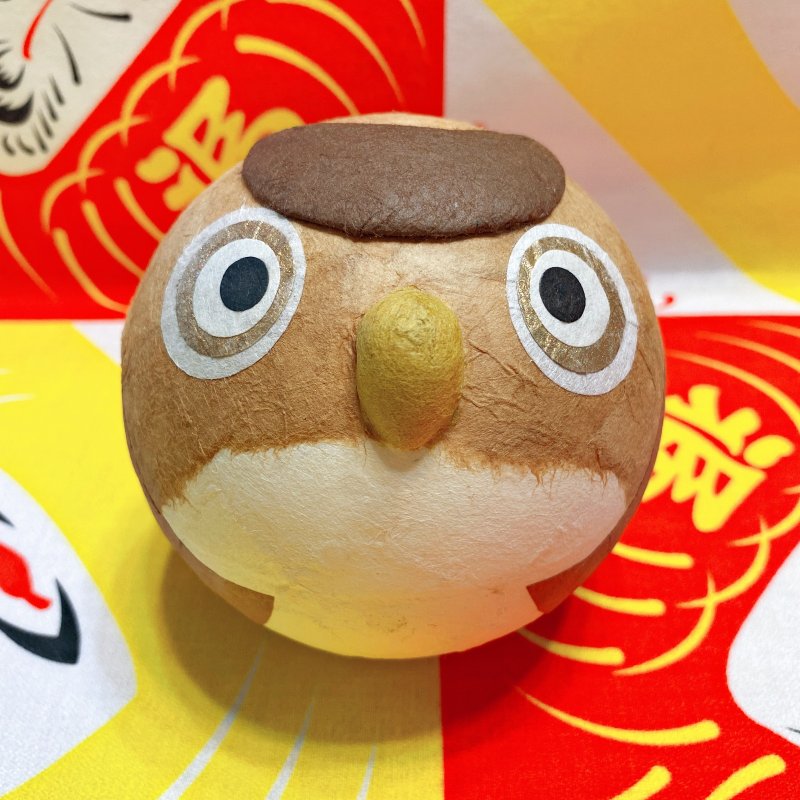 京都手作擺飾-搖鈴不倒翁系列-貓頭鷹 - 擺飾/家飾品 - 其他材質 