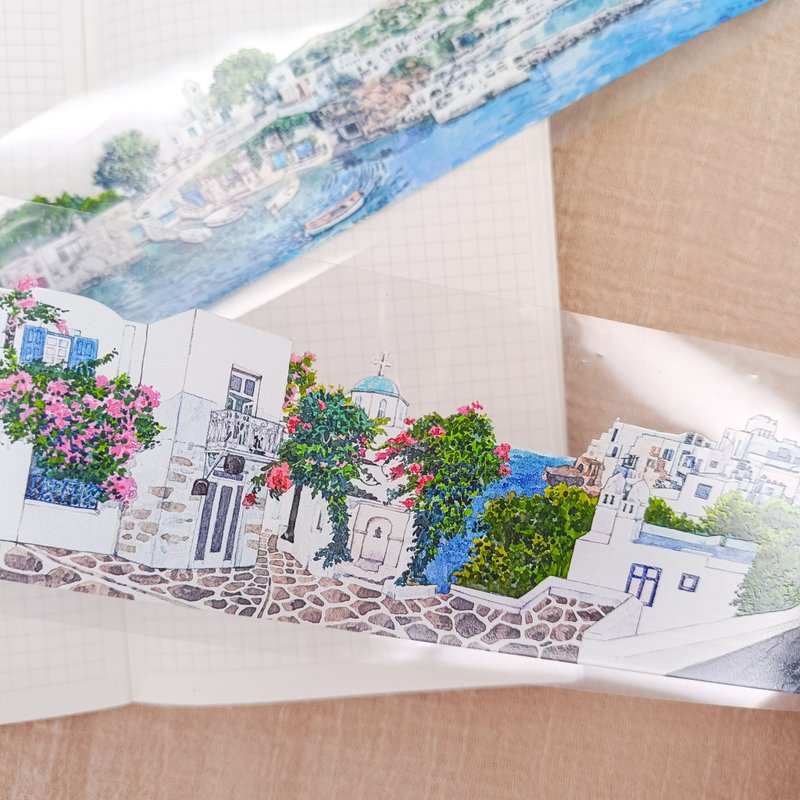 Mediterranean Style 1/ Masking Tape - มาสกิ้งเทป - พลาสติก หลากหลายสี