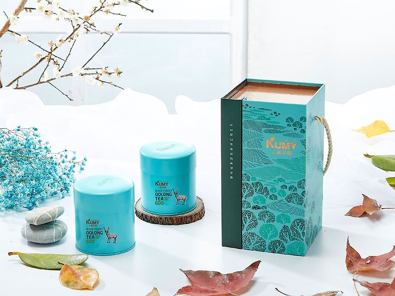 Tea Gift Set_Forest Rhyme A_Black Forest Oolong 600_2 cans - Tea - Fresh Ingredients Blue