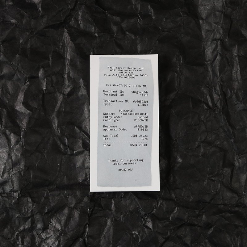 long receipt Memopad Notepads note paper memo - 便條紙/便利貼 - 紙 白色