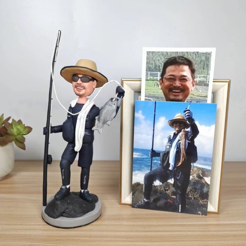 uDesign優湛 客製化人物公仔 人偶 3D人像畫 似顏繪 定製 釣魚 生日 紀念 禮物