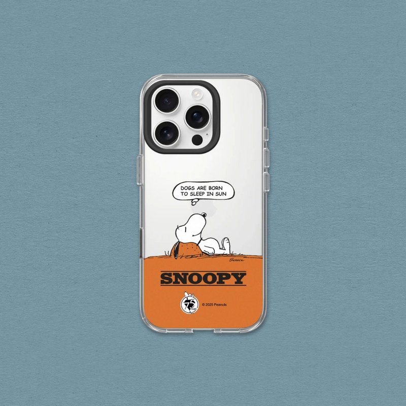 Clear透明防摔手機殼∣Snoopy史努比/75週年-休息一下 for iPhone - 手機殼/手機套 - 塑膠 透明