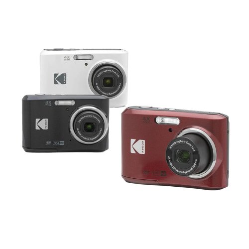 Kodak 柯達底片相機旗艦店 Kodak柯達 PIXPRO數位相機FZ45 4倍光學變焦 數位相機(黑/紅/白)