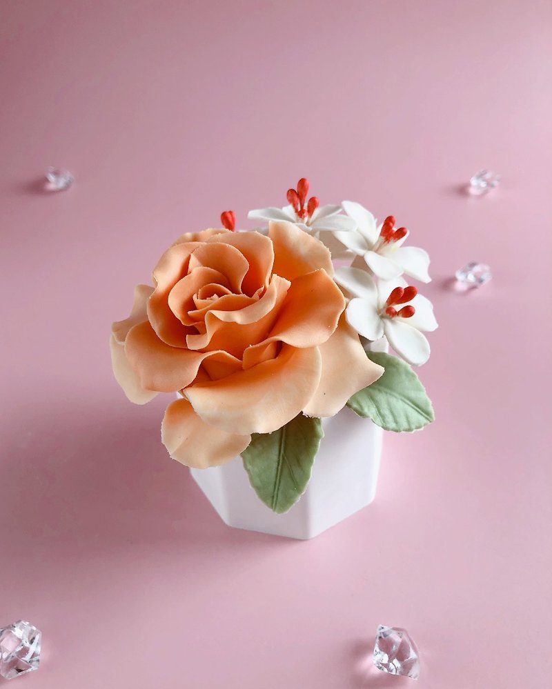【Physical class】Gypsum kneading experience class. Rose tung flower. Gypsum flower - Other - Other Materials 