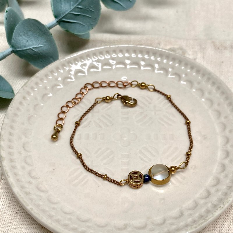 Laolin Grocery | Bead design bracelet - Bracelets - Copper & Brass Gold