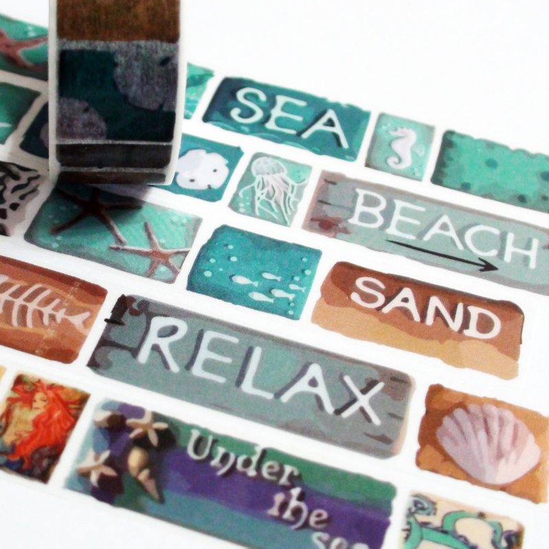 Customized Mini Washi Tape Beach - Washi Tape - Paper 