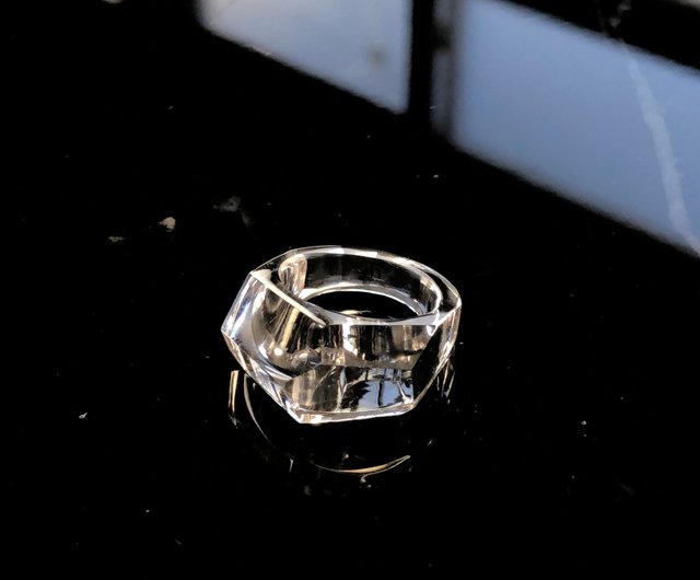 大森水晶　くりぬきリング　Takahiro Omori 10号 水晶のくりぬきリング(ツヤあり) - ショップ Takahiro Omori