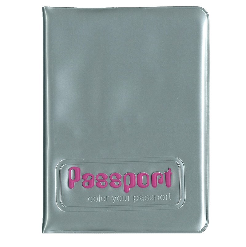アルファルファパスポートホルダーパスポートカバー（グレー） - パスポートケース - プラスチック 