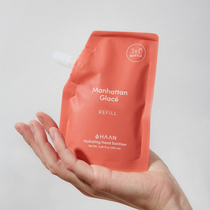 HAAN - Hand Sanitizer Refill / Manhattan Glacec - ผลิตภัณฑ์ล้างมือ - วัสดุอีโค สีแดง